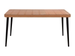 ΤΡΑΠΕΖΙ ΜΕΤΑΛΛΙΚΟ ALLEGRA HM5538 ΜΕ WICKER ΣΕ ΜΠΕΖ ΑΠΟΧΡΩΣΗ & ΓΥΑΛΙ 160X90X78 εκ.