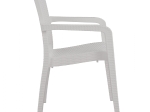 ΠΟΛΥΘΡΟΝΑ ΠΟΛΥΠΡΟΠΥΛΕΝΙΟΥ RATTAN HM5590.04 ΧΡΩΜΑ ΛΕΥΚΟ 58x55x87 cm.