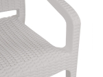 ΠΟΛΥΘΡΟΝΑ ΠΟΛΥΠΡΟΠΥΛΕΝΙΟΥ RATTAN HM5590.04 ΧΡΩΜΑ ΛΕΥΚΟ 58x55x87 cm.
