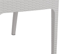 ΠΟΛΥΘΡΟΝΑ ΠΟΛΥΠΡΟΠΥΛΕΝΙΟΥ RATTAN HM5590.04 ΧΡΩΜΑ ΛΕΥΚΟ 58x55x87 cm.