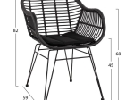 ΣΕΤ 7ΤΜΧ ALLEGRA WICKER ΜΕ ΤΡΑΠΕΖΙ 160X90X78Υ ΜΠΕΖ & ΜΑΥΡΟ ΧΡΩΜΑ HM10513