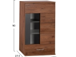 ΣΥΝΘΕΣΗ ΤΗΛΕΟΡΑΣΗΣ AMALFI ΜΟΚΑ-ΓΚΡΙ HM2320.02 160x35,5x180εκ.