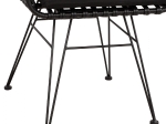 ΠΟΛΥΘΡΟΝΑ ΤΥΠΟΥ ΦΩΛΙΑ ΜΕΤΑΛΛΙΚΗ ALLEGRA HM5456.02 ΜΕ WICKER ΜΑΥΡΟ 59Χ56,5Χ83Υ εκ.