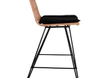 ΣΚΑΜΠΟ ΜΕΣΑΙΟΥ ΥΨΟΥΣ ALLEGRA HM5643 ΜΕΤΑΛΛΙΚΟ ΜΕ WICKER ΣΕ ΜΠΕΖ ΑΠΟΧΡΩΣΗ 54Χ58Χ98εκ.