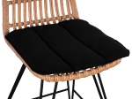 ΣΚΑΜΠΟ ΜΕΣΑΙΟΥ ΥΨΟΥΣ ALLEGRA HM5643 ΜΕΤΑΛΛΙΚΟ ΜΕ WICKER ΣΕ ΜΠΕΖ ΑΠΟΧΡΩΣΗ 54Χ58Χ98εκ.