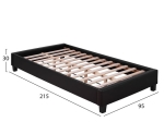 ΥΠΟΣΤΡΩΜΑ TONYA HM395.02 ΜΕ PU ΣΚΟΥΡΟ ΚΑΦΕ 90x200 εκ.