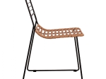 ΚΑΡΕΚΛΑ ΜΕΤΑΛΛΙΚΗ ALLEGRA HM5694 ΜΕ WICKER ΜΠΕΖ 51x54x83Υ εκ.