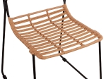 ΚΑΡΕΚΛΑ ΜΕΤΑΛΛΙΚΗ ALLEGRA HM5694 ΜΕ WICKER ΜΠΕΖ 51x54x83Υ εκ.