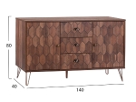 ΜΠΟΥΦΕΣ PHILIPPA HM8675 ΣΕ ΚΑΡΥΔΙ ΑΠΟΧΡΩΣΗ ΜΕ ΧΡΥΣΟ 140x40x80Υ εκ.