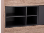 ΒΙΒΛΙΟΘΗΚΗ MARGARIT HM8678 ΓΚΡΙ ΜΕ ΦΥΣΙΚΟ 78x39x130Υ εκ.