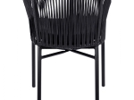 ΠΟΛΥΘΡΟΝΑ ΑΛΟΥΜΙΝΙΟΥ RAFAEL HM5698.02 ΜΑΥΡΗ & ΜΕ ΜΑΥΡΟ WICKER 57x58x77Υ εκ.