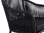 ΠΟΛΥΘΡΟΝΑ ΑΛΟΥΜΙΝΙΟΥ RAFAEL HM5698.02 ΜΑΥΡΗ & ΜΕ ΜΑΥΡΟ WICKER 57x58x77Υ εκ.