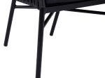 ΠΟΛΥΘΡΟΝΑ ΑΛΟΥΜΙΝΙΟΥ RAFAEL HM5698.02 ΜΑΥΡΗ & ΜΕ ΜΑΥΡΟ WICKER 57x58x77Υ εκ.