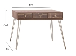 ΚΟΝΣΟΛΑ KAITLYN HM8653 ΚΑΡΥΔΙ ΜΕ ΧΡΥΣΟ 120x55x79,5Y εκ.