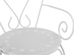 ΚΑΡΕΚΛΑ ΠΟΛΥΘΡΟΝΑ ΜΕΤΑΛΛΙΚΗ AMORE ΛΕΥΚΗ HM5008.12 49x48x90 εκ.