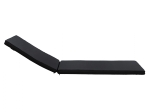 ΜΑΞΙΛΑΡΙ ΞΑΠΛΩΣΤΡΑΣ TEXTILENE 600gr/m2 2X1 SIFNOS ΜΑΥΡΟ HM11234.05T 196(117+1+78)x58x6εκ.