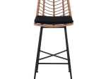 ΣΚΑΜΠΟ ΜΕΤΑΛΛΙΚΟ GAVIN HM5706 ΜΕ WICKER ΜΠΕΖ 47Χ59Χ111Υ εκ.