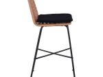 ΣΚΑΜΠΟ ΜΕΤΑΛΛΙΚΟ GAVIN HM5706 ΜΕ WICKER ΜΠΕΖ 47Χ59Χ111Υ εκ.