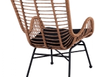 ΠΟΛΥΘΡΟΝΑ ΜΕΤΑΛΛΙΚΗ CONAL ΜΕ ΜΑΞΙΛΑΡΙ HM5704 ΜΕ WICKER ΜΠΕΖ 71Χ76Χ95Υ εκ.