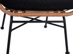 ΠΟΛΥΘΡΟΝΑ ΜΕΤΑΛΛΙΚΗ CONAL ΜΕ ΜΑΞΙΛΑΡΙ HM5704 ΜΕ WICKER ΜΠΕΖ 71Χ76Χ95Υ εκ.