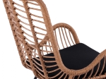 ΠΟΛΥΘΡΟΝΑ ΜΕΤΑΛΛΙΚΗ CONAL ΜΕ ΜΑΞΙΛΑΡΙ HM5704 ΜΕ WICKER ΜΠΕΖ 71Χ76Χ95Υ εκ.