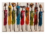 ΠΙΝΑΚΑΣ ΚΑΜΒΑΣ COLORFUL AFRICAN ART HM7197.02 100X3X70 εκ.