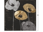 ΠΙΝΑΚΑΣ ΚΑΜΒΑΣ GOLDEN FLOWERS HM7199.01 45x45x3 EK.