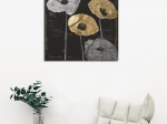 ΠΙΝΑΚΑΣ ΚΑΜΒΑΣ GOLDEN FLOWERS HM7199.01 45x45x3 EK.
