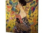 ΠΙΝΑΚΑΣ ΚΑΜΒΑΣ ΤΥΠΟΥ LADY WITH FAN HM7199.04 45x45x3 εκ.