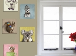 ΠΙΝΑΚΑΣ ΠΕΝΤΑΠΤΥΧΟ MDF CLEVER PETS HM7205.01 75X0,3X15 εκ.