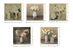 ΠΙΝΑΚΑΣ ΠΕΝΤΑΠΤΥΧΟ MDF ROMANTIC FLOWERS HM7205.02 75X0,3X15 εκ.