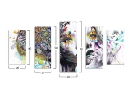 ΠΕΝΤΑΠΤΥΧΟΣ ΠΙΝΑΚΑΣ MDF MODERN DAZZLING BEAUTY GIRL FACE HM7206.04 100X60x3 εκ.