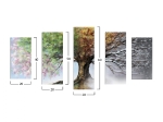 ΠΕΝΤΑΠΤΥΧΟΣ ΠΙΝΑΚΑΣ MDF FOUR SEASONS HM7206.05 100X60x0,3 εκ.