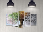 ΠΕΝΤΑΠΤΥΧΟΣ ΠΙΝΑΚΑΣ MDF FOUR SEASONS HM7206.05 100X60x0,3 εκ.
