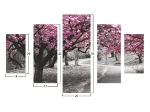ΠΙΝΑΚΑΣ ΠΕΝΤΑΠΤΥΧΟ MDF BLOOMING TREE 82Χ56x3  HM7207.04