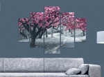 ΠΙΝΑΚΑΣ ΠΕΝΤΑΠΤΥΧΟ MDF BLOOMING TREE 82Χ56x3  HM7207.04