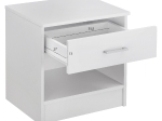 ΚΟΜΟΔΙΝΟ ΜΕ 1 ΣΥΡΤΑΡΙ LANEY ΛΕΥΚΟ HM2345.05 45x35,5x47 εκ.