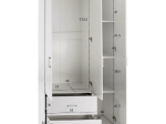 ΝΤΟΥΛΑΠΑ 3ΦΥΛΛΗ ME 2 ΣΥΡΤΑΡΙΑ CAESAR HM340.05 ΛΕΥΚΗ 89x42,5x181 εκ.