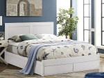 ΚΡΕΒΑΤΙ CAPRI HM312.05 ΜΕ 2 ΣΥΡΤΑΡΙΑ ΛΕΥΚΟ ΓΙΑ ΣΤΡΩΜΑ 150x200 εκ.