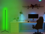 ΦΩΤΙΣΤΙΚΟ ΔΑΠΕΔΟΥ ΜΑΥΡΟ ΜΕ RGB LED & ΑΣΥΡΜΑΤΟ ΧΕΙΡΙΣΤΗΡΙΟ HM7309 30x30x120 εκ.