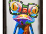 ΠΙΝΑΚΑΣ ΚΑΜΒΑΣ FUNKY FROG HM7326 33Χ33 εκ.