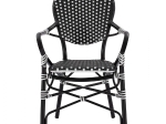 ΠΟΛΥΘΡΟΝΑ ΑΛΟΥΜΙΝΙΟΥ BAMBOO LOOK ΜΕ ΜΑΥΡΟ ΛΕΥΚΟ WICKER HM5793.02 56X63X96Y εκ.