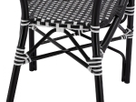 ΠΟΛΥΘΡΟΝΑ ΑΛΟΥΜΙΝΙΟΥ BAMBOO LOOK ΜΕ ΜΑΥΡΟ ΛΕΥΚΟ WICKER HM5793.02 56X63X96Y εκ.