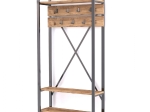 ΕΠΙΠΛΟ ΕΙΣΟΔΟΥ HM8943.01 NATURAL WOOD & ΜΑΥΡΟ  90x34x180 εκ.
