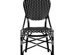 ΚΑΡΕΚΛΑ ΑΛΟΥΜΙΝΙΟΥ BAMBOO LOOK ΜΕ WICKER ΜΑΥΡΟ ΛΕΥΚΟ HM5792.02 46x60x96 εκ.