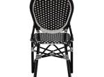 ΚΑΡΕΚΛΑ ΑΛΟΥΜΙΝΙΟΥ BAMBOO LOOK ΜΕ WICKER ΜΑΥΡΟ ΛΕΥΚΟ HM5792.02 46x60x96 εκ.