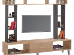 ΣΥΝΘΕΣΗ ΤΗΛΕΟΡΑΣΗΣ CHARLIZE SONAMA-DARK GREY HM2253.10 180,5x32x155,5 εκ.