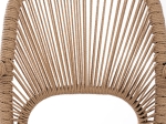 ΠΟΛΥΘΡΟΝΑ ΑΛΟΥΜΙΝΙΟΥ NOJO HM5771.02 ΓΚΡΙ ΜΕ P.E.TWIST RATTAN ΜΠΕΖ 55x63x82Y εκ.