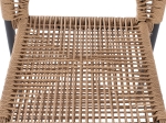 ΠΟΛΥΘΡΟΝΑ ΑΛΟΥΜΙΝΙΟΥ NOJO HM5771.02 ΓΚΡΙ ΜΕ P.E.TWIST RATTAN ΜΠΕΖ 55x63x82Y εκ.