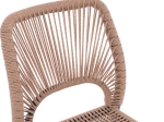 ΚΑΡΕΚΛΑ ΑΛΟΥΜΙΝΙΟΥ ΓΚΡΙ ΜΕ P.E.TWIST RATTAN ΜΠΕΖ HM5770.02 45x63x82Υ εκ.